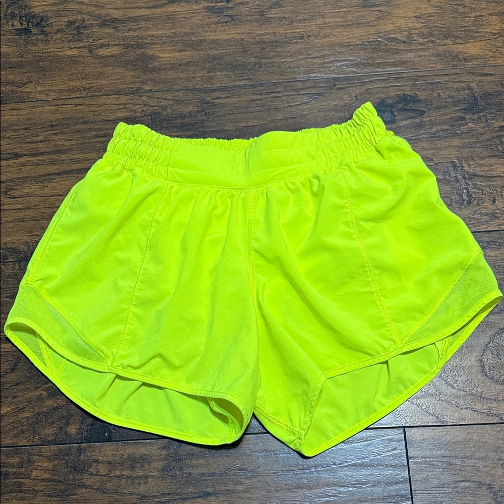 Lululemon Athletica Neon Yellow Athletic Shorts